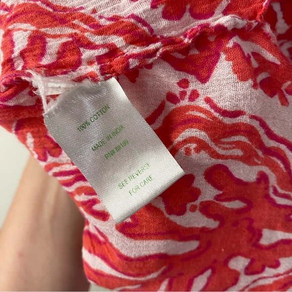 Lilly Pulitzer Ripley Coral Tunic Swim Coverup Size Large - Picture 3 of 5
